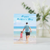 カスタム写真お父さんのデイカード写真と文字 シーズンポストカード (スタンド正面)