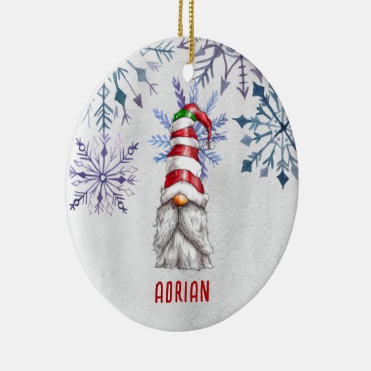 カスタム写真かわいいクリスマス格言パーソナライズされた セラミックオーナメント (右)