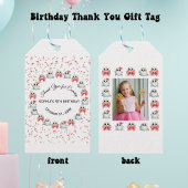 カスタム写真かわいい幽霊テーマ誕生日 ギフトタグ