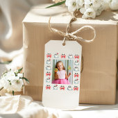 カスタム写真かわいい幽霊テーマ誕生日 ギフトタグ