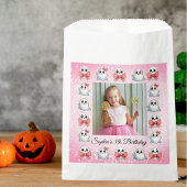 カスタム写真かわいい幽霊誕生日 フェイバーバッグ