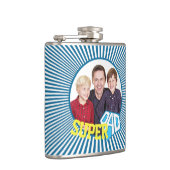 カスタム写真すごいパパ漫画本 フラスク (右)