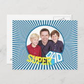 カスタム写真すごいパパ漫画本 ポストカード (正面/裏面)