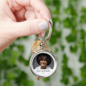 カスタム写真そう愛された人の記念品 キーホルダー (手)