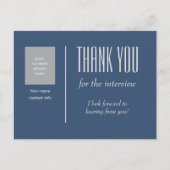 カスタム写真でのインタビューありがとうございます ポストカード (正面)