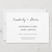 カスタム写真で結婚式の招待を保存 セーブザデート (裏面)