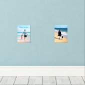 カスタム写真とお気に入りの文字ウォールアートセット (ウッドフロア)