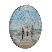 カスタム写真とお気に入りの文字ダーツボード ダーツボード (正面左)