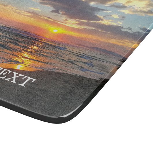 カスタム写真とオプションの文字パーソナライズされた カッティングボード (角)