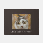 カスタム写真とオプションの文字パーソナライズされた ドアマット (正面)