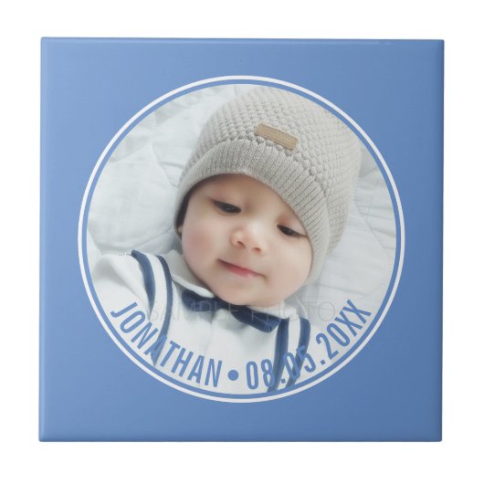 カスタム写真とカスタム文字の色 タイル (正面)