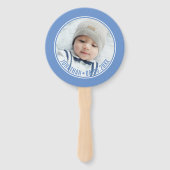 カスタム写真とカスタム文字の色 ハンドファン (裏面)