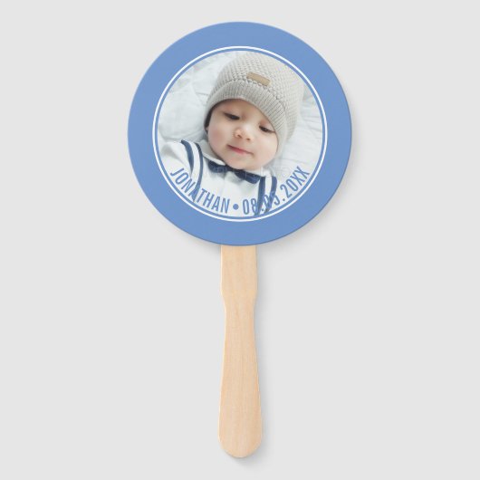 カスタム写真とカスタム文字の色 ハンドファン (正面)