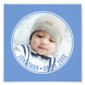 カスタム写真とカスタム文字の色 フォトプリント            (正面)