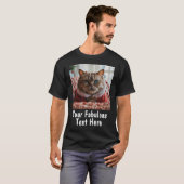 カスタム写真とテキストのシンプルデザイン Tシャツ (正面フル)
