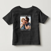 カスタム写真とテキスト トドラーTシャツ (正面)