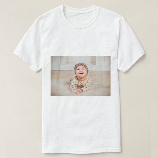 カスタム写真とテキスト Tシャツ (デザイン正面)