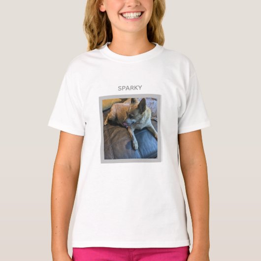 カスタム写真とテキスト Tシャツ (正面)
