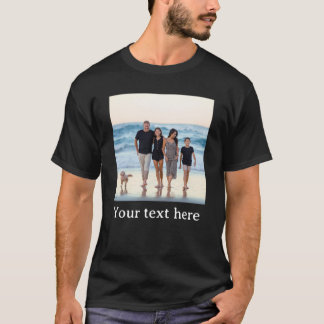 カスタム写真とテキスト Tシャツ
