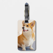 カスタム写真とペットパーソナライズされたー ラゲッジタグ (裏面縦)