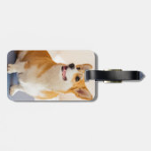カスタム写真とペットパーソナライズされたー ラゲッジタグ (裏面横)