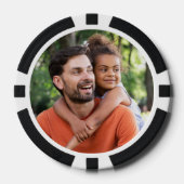 カスタム写真とメッセージ「父の日」 ポーカーチップ (正面)