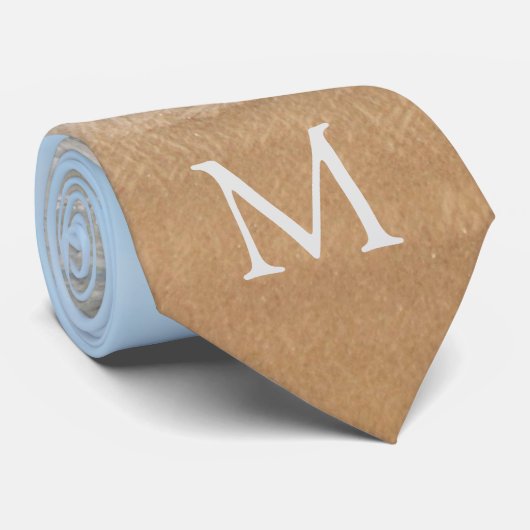 カスタム写真とレターモノグラムネックタイ ネクタイ (ロール)