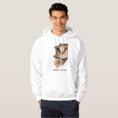 カスタム写真と名前のパーソナライズされたフード付きスウェットシャツ パーカ (正面フル)