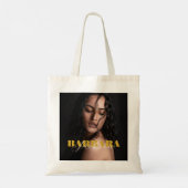 カスタム写真と名前の両面トートバッグ トートバッグ (裏面)