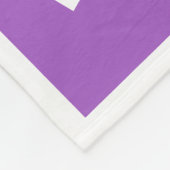 カスタム写真と名前の色正方形 フリースブランケット (角)