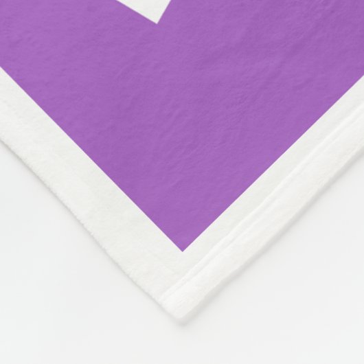 カスタム写真と名前の色正方形 フリースブランケット (角)