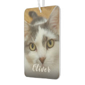 カスタム写真と名前の車 カーエアーフレッシュナー (左)