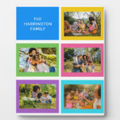 カスタム写真と名前カラフル フォトプラーク (正面)