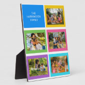 カスタム写真と名前カラフル フォトプラーク (側面)