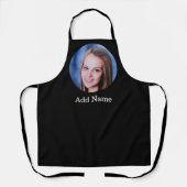 カスタム写真と名前パーソナライズされた大人エプロン エプロン (正面)