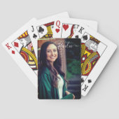 カスタム写真と名前パーソナライズされた トランプ (裏面)