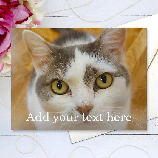 カスタム写真と名前パーソナライズされた ポストカード