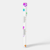 カスタム写真と名前Colorfu Pawプリント Case-Mate iPhoneケース (裏面 / 右)