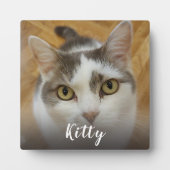 カスタム写真と名前Frameless Easel Back フォトプラーク (正面)