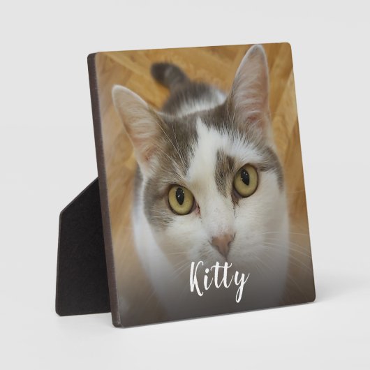 カスタム写真と名前Frameless Easel Back フォトプラーク (正面)