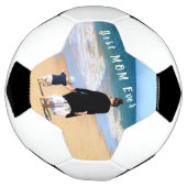 カスタム写真と文字あなたのデザイン最高の- MOM Ever サッカーボール (回転)