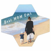 カスタム写真と文字あなたのデザイン最高の- MOM Ever サッカーボール (フラット)