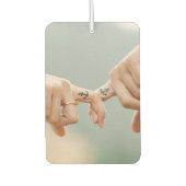 カスタム写真と文字あなた自身のデザイン – ロマンチック カーエアーフレッシュナー (正面)