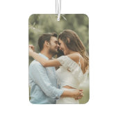 カスタム写真と文字あなた自身のデザイン – 愛 カーエアーフレッシュナー (裏面)