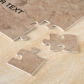 カスタム写真と文字のパーソナライズされたハート ジグソーパズル (側面)