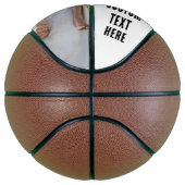 カスタム写真と文字のパーソナライズされた父の日 バスケットボール (右)