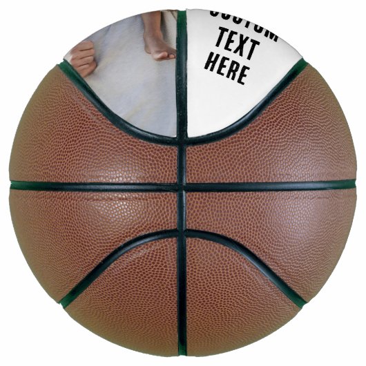 カスタム写真と文字のパーソナライズされた父の日 バスケットボール (右)