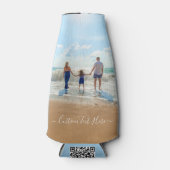 カスタム写真と文字のボトルクールお客様のデザイン ボトルクーラー (正面)