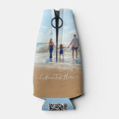 カスタム写真と文字のボトルクールお客様のデザイン ボトルクーラー (裏面)