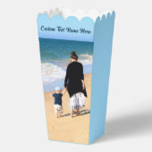 カスタム写真と文字のポップコーン箱 フェイバーボックス (裏面)